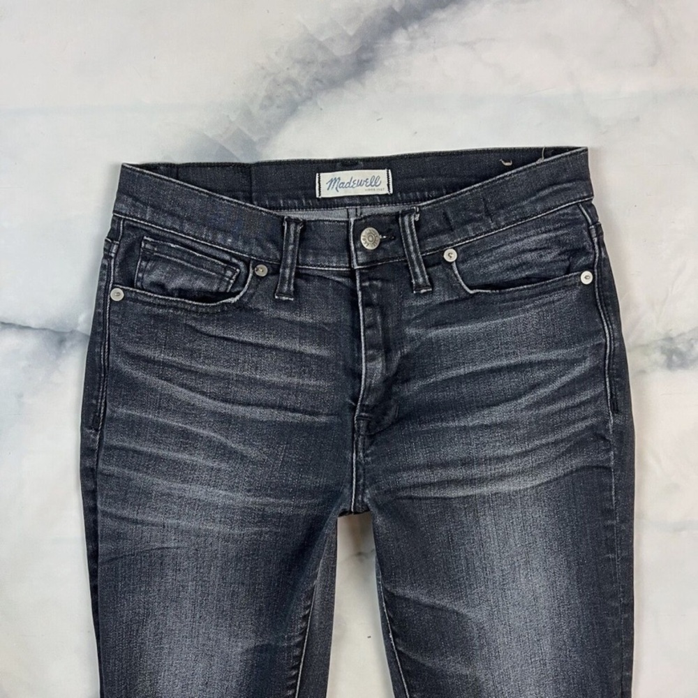 Madewell High Riser Skinny Jeans Size 29 Waist Distressed Kincaid Wash E1565 - Picture 8 of 8